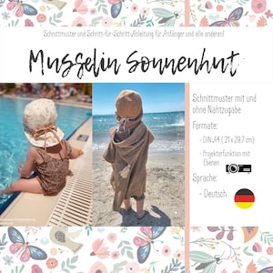 SUMMER MUSLIN HAT | Pattern and sewing instructions | Light and airy! The perfect companion for warm days