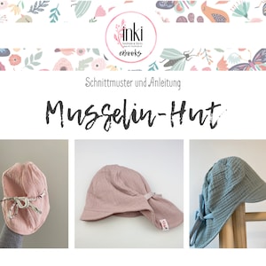 MUSLIN HAT I Sewing pattern and sewing instructions I Light and airy The perfect companion for warm days image 8