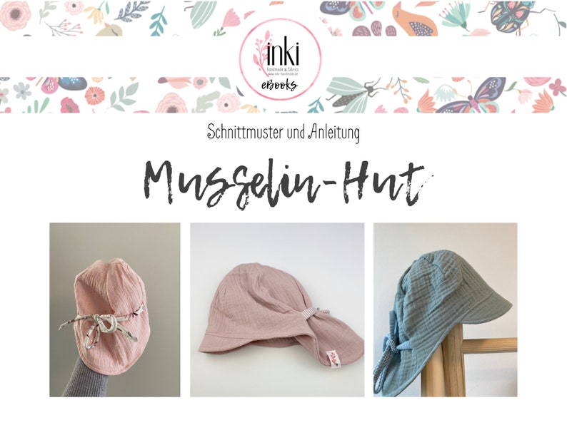 MUSLIN HAT I Sewing pattern and sewing instructions I Light and airy The perfect companion for warm days image 8