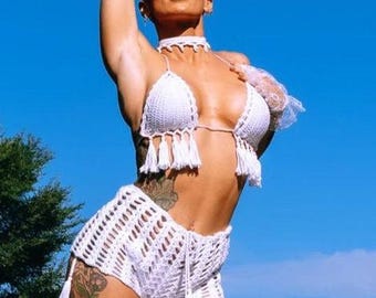 Au Paradi - Custom Handmade Crochet Eden Booty Shorts (short only)