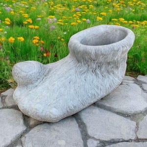 Bigfoot planter statue Large foot figure Flowers planter sculpture Flowers pot Foot pot Bigfoot foot pot Massive plants pot gift