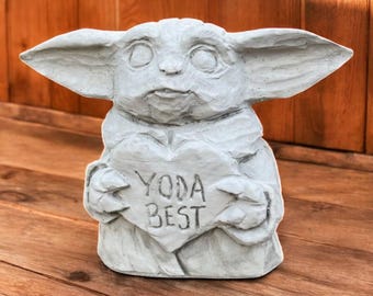 Concrete movie character sculpture Outdoor backyard statue Stone movie style art Garden gift decoration Backyard or patio decoration