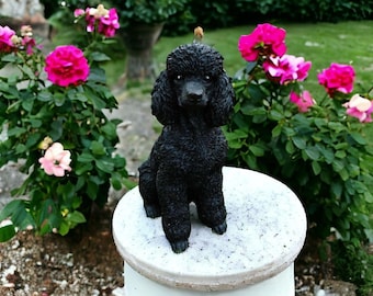 Lenwile Ardalt 12.5” Porcelain Ceramic Gold Poodle Bobble