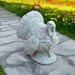 Barned Owl Figure Cement Night Owl Figurine Detailed Owl Bird Sculpture ...