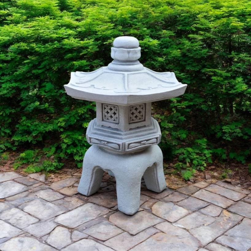 Stone lamp in the shape of a pagoda, Japanese stone lanter