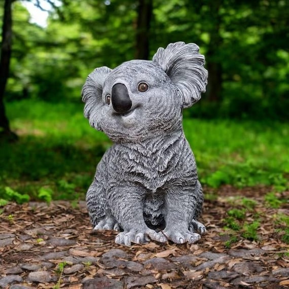 Realistic Koala Bear Statue Detailed Koala Figure Outdoor Koala