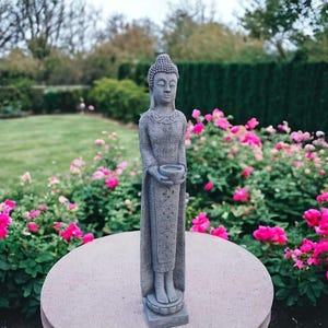 Oriental lady statue Asian garden figure Tall Buddha figurine Buddha sculpture Zen garden style decoration