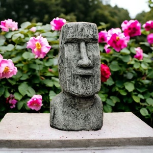 Massive Easter Island Head Figure Large Moai Head Statue Concrete Head ...