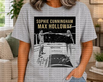 Sophie Cunningham Max Holloway Shirt, Foto-Grafik-T-Shirt, Sportfan-T-Shirt, Geschenkidee für Basketball- und MMA-Fans, Vintage-T-Shirt