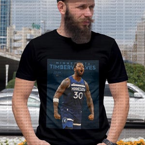 Minnesota Timberwolves Julius Randle Graphic Tee: Vintage 90s Basketball Shirt