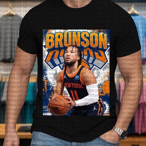 Jalen Brunson New York Knicks Basketball Shirt Basketball Sweatshirt Vintage 90&#39;s Shirt Sport Shirt Graphic Shirt Gift For Dad Gift For Boys