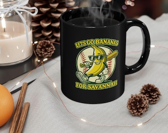 Savannah Bananas Baseball Mug Perfect for Fans Custom Gift for Events Sports Enthusiasts Team Spirit Morning Coffee Mom Gift