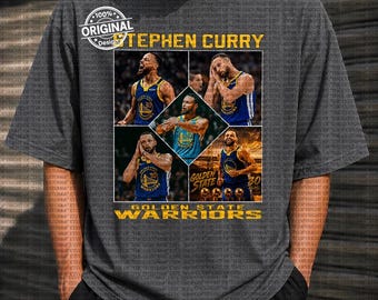 Stephen Curry Warriors Vintage NBA Shirt Basketball Grafik Tee Streetwear