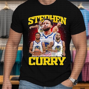 Stephen Curry Golden State Warriors Basketball Legend Graphic Tee Stephen Curry Retro Bootleg Basketball Fan T-Shirt Legendary Point Guard