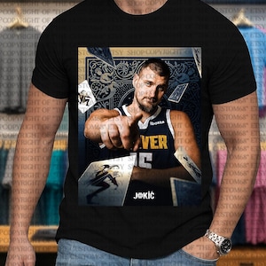 Nikola Jokic The Joker Nuggets T-shirt Jokic Shirt Funny Nicola Jokic Sweatshirt Retro American Basketball Game Day shirt Dad Gift Mom Gift