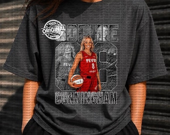 Vintage Sophie Cunningham Point God Basketball-T-Shirt mit Grafikdesign – Fan-Geschenk für Damen