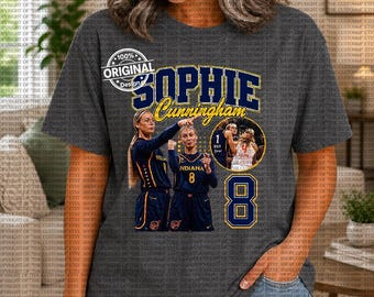 Sophie Cunningham Point God Basketball Vintage Shirt Indiana Damen-Basketball Fan-T-Shirt Sportgrafik Basketball-Geschenk