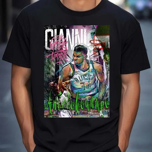 Giannis Antetokounmpo Vintage Shirt 90s Milwaukee Bucks Merch Hoodie Sweatshirt Graphic Tee Giannis Shirt Handmade Clothing Milwaukee Bucks