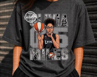 Olivia Miles Minnesota Lynx Vintage-Shirt, WNBA-Fan-Shirt, Basketball-T-Shirt mit Grafik, Damen-Basketball-Shirt