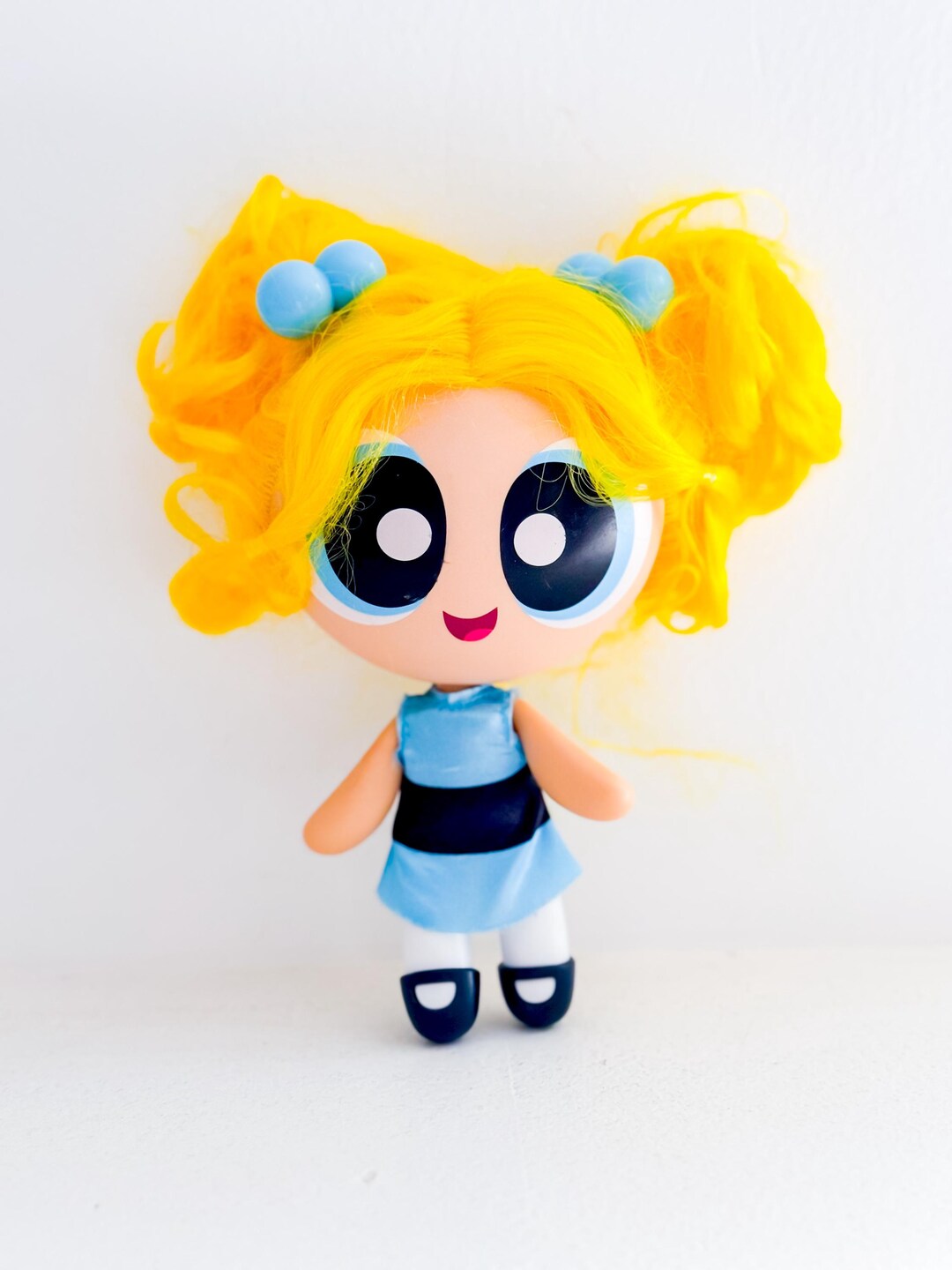 The Powerpuff Girls Bubbles Doll Cartoon Network Jointed Brushable Hair ...