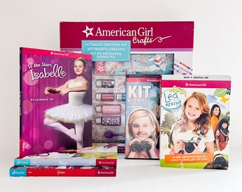 American Girl Bundle Including NEW Craft Kit, 3 Books, 2 DVD’s