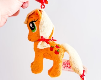 Aurora World My Little Pony Applejack, boneca de pelúcia de 11 cm com encaixe / Figura 15609