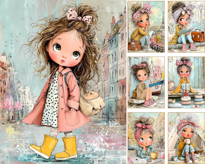 Stadsutforskare, Nomad Girl Digitala Sidor | Skräpjournal och Scrapbooking Ephemera (Digital Nedladdning) bild 17
