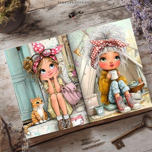 Stadsutforskare, Nomad Girl Digitala Sidor | Skräpjournal och Scrapbooking Ephemera (Digital Nedladdning) bild 10