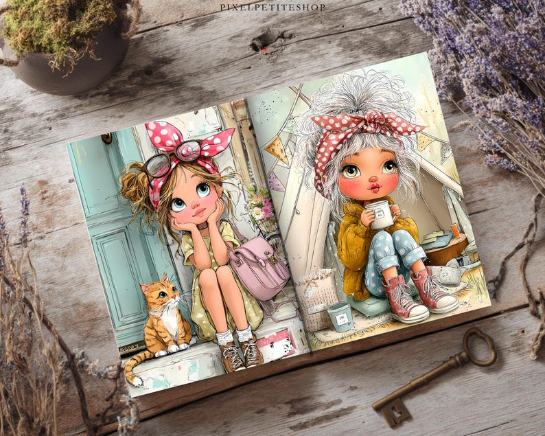 Stadsutforskare, Nomad Girl Digitala Sidor | Skräpjournal och Scrapbooking Ephemera (Digital Nedladdning) bild 10