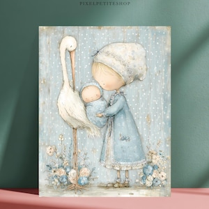 Adorable Baby Boy Digital Pages | Nursery Junk Journal & Scrapbooking Printables (Digital Download) image 12