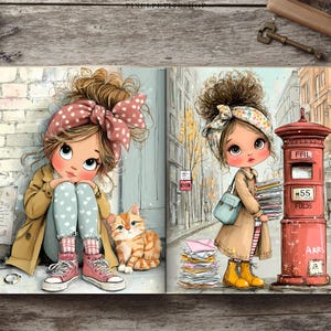 Stadsutforskare, Nomad Girl Digitala Sidor | Skräpjournal och Scrapbooking Ephemera (Digital Nedladdning) bild 11