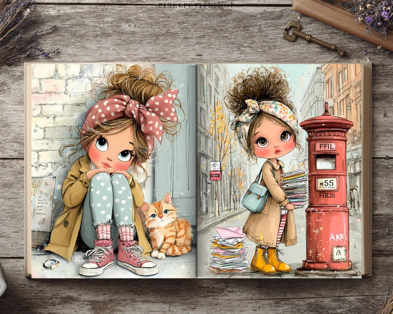 Stadsutforskare, Nomad Girl Digitala Sidor | Skräpjournal och Scrapbooking Ephemera (Digital Nedladdning) bild 11