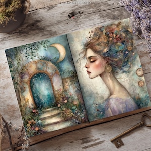 Storybook Princess Girl Digital Pages | Junk Journal & Scrapbook Printables (Digital Download) image 11