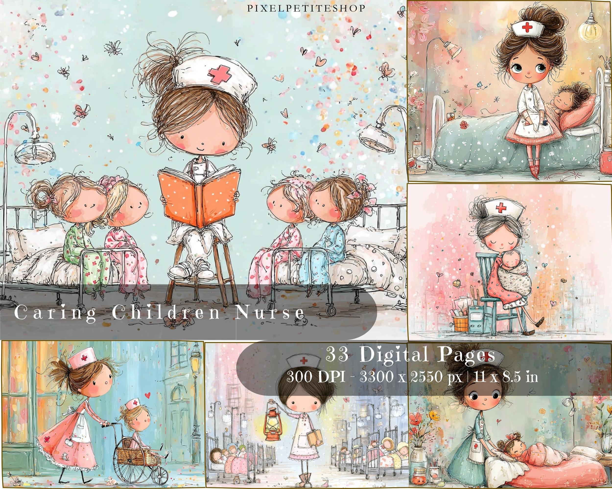 Preview of Nurse & Childcare Journal Pages — 33 Medical Printables