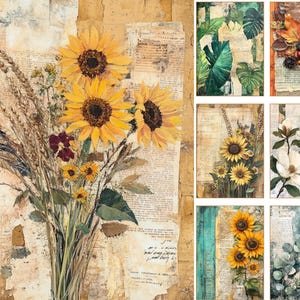 Vintage Botanical Digital Pages | Junk Journal & Scrapbooking Printables (Digital Download) image 12
