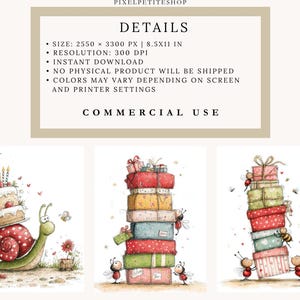 Whimsical Birthday Bugs Digital Pages | Junk Journal and Scrapbooking Ephemera (Digital Download) image 2