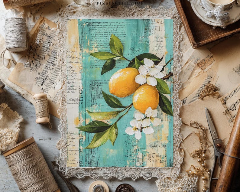 Vintage Botanical Digital Pages | Junk Journal & Scrapbooking Printables (Digital Download) image 8