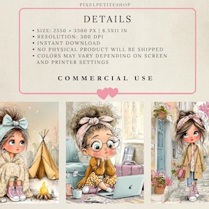 Stadsutforskare, Nomad Girl Digitala Sidor | Skräpjournal och Scrapbooking Ephemera (Digital Nedladdning) bild 2