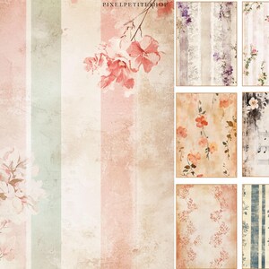 Vintage Shabby Chic Junk Journal Pages | Scrapbooking Printables (Digital Download) image 9