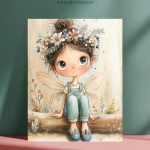 Storybook Fairy Girl Digital Pages | Junk Journal & Scrapbook Printables (Digital Download) image 7