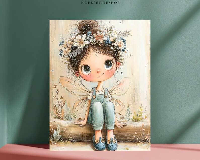 Storybook Fairy Girl Digital Pages | Junk Journal & Scrapbook Printables (Digital Download) image 7