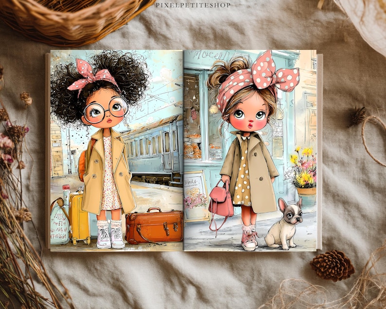 Stadsutforskare, Nomad Girl Digitala Sidor | Skräpjournal och Scrapbooking Ephemera (Digital Nedladdning) bild 8