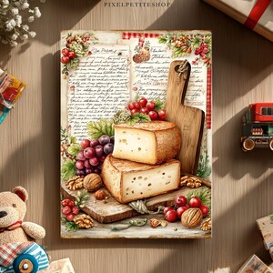 Páginas digitales de recetas antiguas / Imprimibles para diarios basura y scrapbooking (Descarga digital) imagen 5