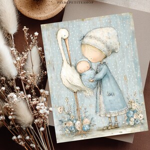 Adorable Baby Boy Digital Pages | Nursery Junk Journal & Scrapbooking Printables (Digital Download) image 16