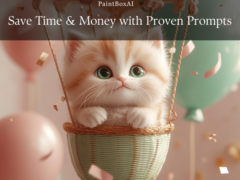 Cute Animals in Hot Air Balloons Midjourney Prompts, AI Prompts for