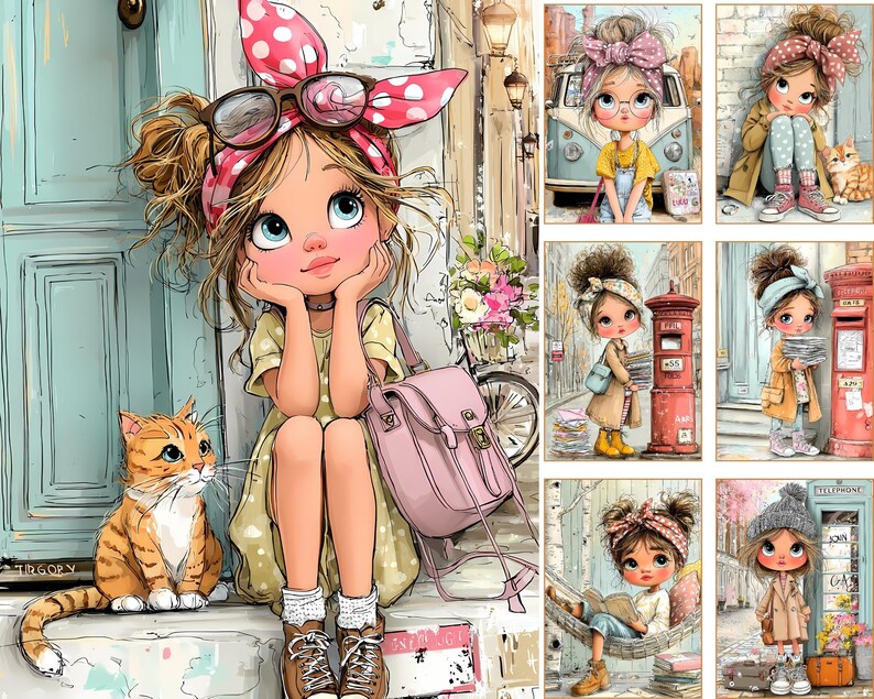 Stadsutforskare, Nomad Girl Digitala Sidor | Skräpjournal och Scrapbooking Ephemera (Digital Nedladdning) bild 18