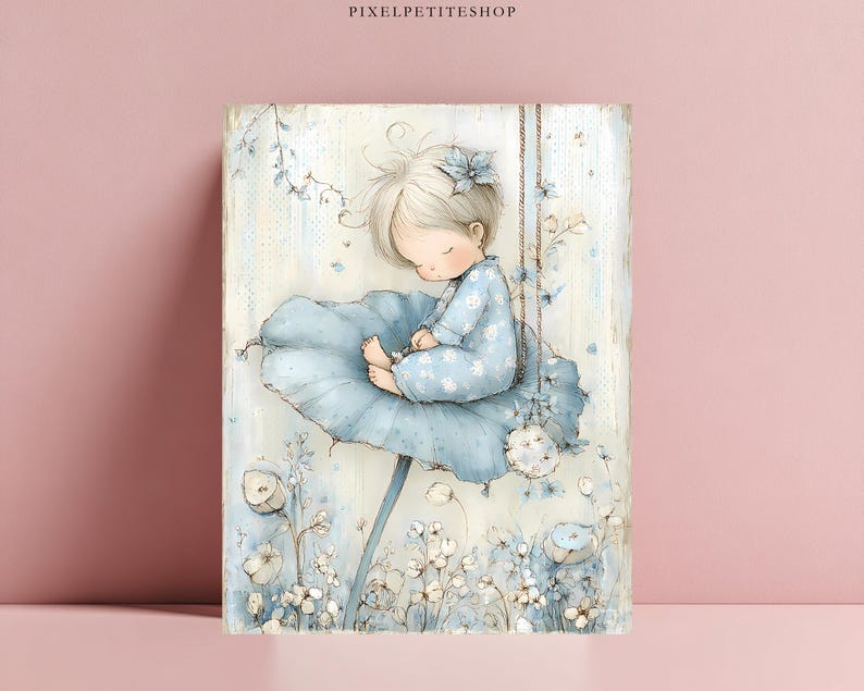 Adorable Baby Boy Digital Pages | Nursery Junk Journal & Scrapbooking Printables (Digital Download) image 14