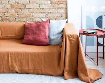 Custom Slipcovers for Livingroom Cotton Couch Cover Extra Large Luxurious Cotton Couch Cover Eco friendly Bedspread Cotton Coverlet