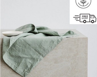Confezione da 100 tovaglioli verde salvia, tovaglioli di cotone fatti a mano per decorazioni per matrimoni/natalizie, tovaglioli lavabili, tovaglioli da cucina in tutte le dimensioni personalizzate
