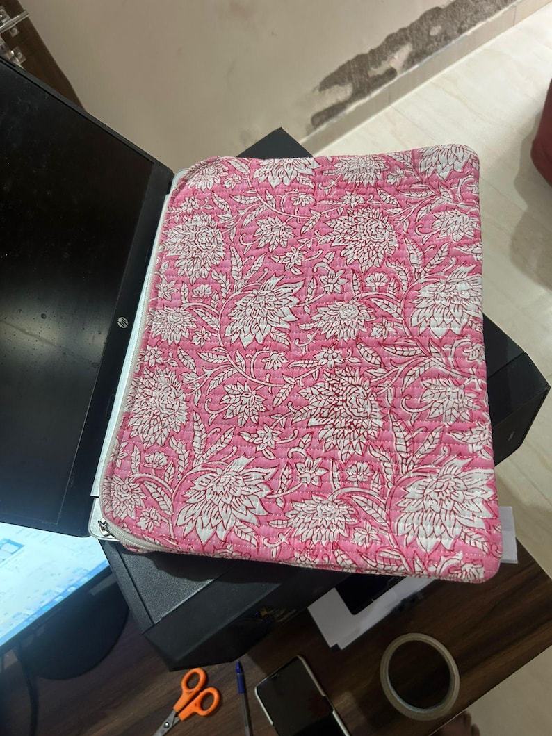 Handmade Laptop Sleeve Bohemian Block Print MacBook Cover, Laptop Case ...